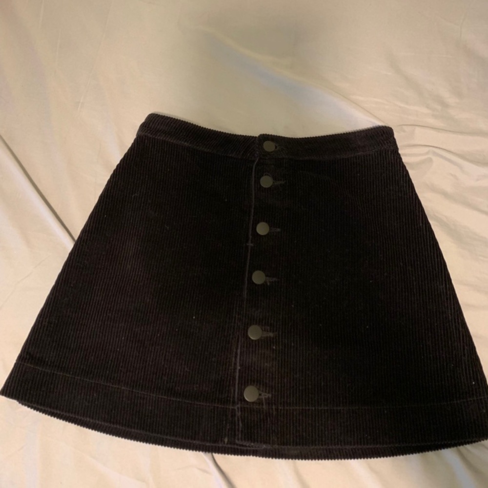 Corduroy a line mini skirt
